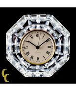 Waterford Crystal Octogon Quartz Mantle Clock Nice - $66.37