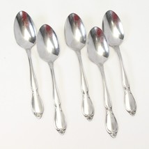 Oneida Chatelaine Teaspoons 6&quot; Community Stainless Lot of 5 - £22.66 GBP