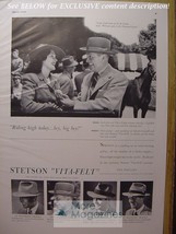 Rare 1942 Esquire Advertisement Ad Stetson Hats Vita Felt Wwii Era - £3.33 GBP