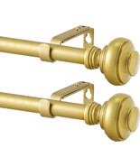 Curtain Rods for Windows 28 to 48 Inch,1 Inch Gold- 2 Packs - $369.07 MXN