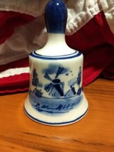 Holland Bell Blue White Windmill Small - $5.35
