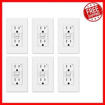 15 Amp Self- GFCI Outlet - Tamper Resistant,  Listed, 6 Pack, Matte White - $1,857.01 MXN