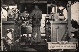 Rare  A Mobile Machine shop Lithograph WWII Era Army USA Vintage 5x8 - £31.09 GBP