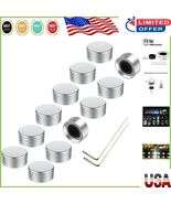 12 Pcs Silver Footswitch Topper Caps for 3/8&quot; Guitar Pedals - Aluminum D... - $884.69 MXN