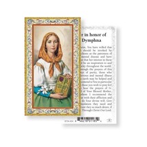 Prayer in Honor of Saint Dymphna LAMINATED Holy Card (5-pack) with Bonus... - $12.95