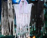 50Inch Halloween Hanging Ghost Decorations Outdoor Indoor, Animated Scar... - £36.76 GBP