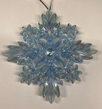 Irredentist Blue Snowflake Christmas Ornament 5&quot; - £5.19 GBP