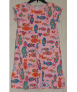 EXCELLENT GIRLS fresh produce PINK W/ FUN FISHY PRINT PULLOVER KNIT DRES... - €24,32 EUR