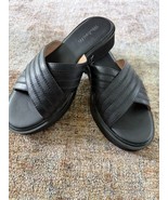 Madewell Alina Platform Sandal Black Leather Slip On Retro Sandals Women... - €24,89 EUR