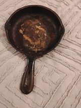 Nice Vintage Cast Iron Fryer Skillet 7 &quot;Made In USA Can&#39;t Make Out Brand  - $14.99