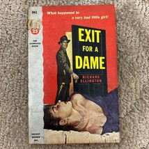 Exit For A Dame Mystery Paperback Book by Richard Ellington Suspense Drama 1953 - £9.74 GBP