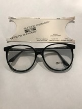 Vintage New Europa Marcia Black Plastic Glasses 54-17-140 - $10.00