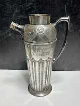 1936 Silver Plated Trophy Brokers League Cocktail Pitcher Poole Taunton Art Deco - £40.67 GBP