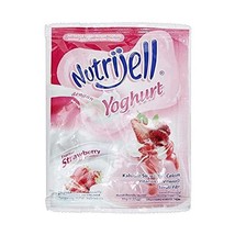 Nutrijell Yoghurt Strawberry Flavour - 1.23oz (35g) - (Pack of 15) - $62.95