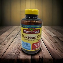 Nature Made Flaxseed Oil 1000 mg Heart Support 180 Softgels  EXP 12/25+ ... - £12.37 GBP