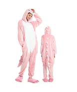 Adult Pink Dinosaur Kigurumi Animal Onesies Cartoon Pajama Halloween Cos... - £20.82 GBP