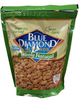 Blue Diamond Almonds Raw Whole Natural, 40oz - £14.42 GBP