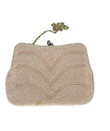 Vintage Richere Japan Pale Pink Beaded Purse Evening Bag - $461.34 MXN