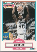 1990-91 Fleer David Robinson #172 San Antonio Spurs - £1.55 GBP