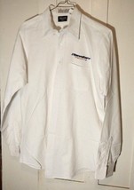 Vintage Edwards Rennserv Racing embroidery white work shirt car auto rac... - $179.06 MXN