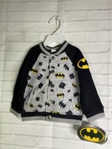 DC Comics Batman Logo Snap Button Up Lightweight Jacket Boys 18 Months NEW - £15.64 GBP