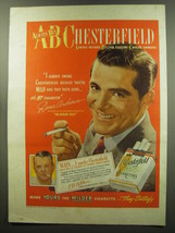 1949 Chesterfield Cigarettes Ad - Dana Andrews - Always Buy Chesterfield - £14.53 GBP