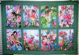 FairyWhispers Quilted Cotton Wall Hanging from Cicely Mary Barker&#39;s Flower Fairi - £119.83 GBP