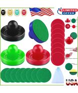 Deluxe Air Hockey Pushers &amp; Pucks: 4 Colors, 8 Pads - Ultimate Game Expe... - $490.10 MXN