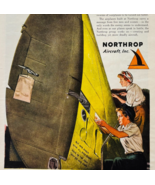 1944 Northrop Aircraft WW2 Advertisement Aviation Women Power War Planes... - $564.18 MXN
