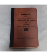 1956 Rock Island Lines Railroad Telegraphers Employee Agreement - £15.07 GBP