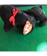 Rare &quot;GIGI The Black Poodle Dog&quot; 1997 TY Beanie Baby w/ Tag Errors RETIRED - $7,523.82 MXN