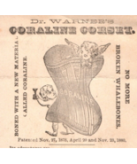 Dr. Warner&#39;s Coraline Corset Victorian Trade Card - $17.65 CAD