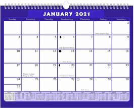 2021 Monthly Spiral-Bound Calendar - Edition #07 - £9.51 GBP