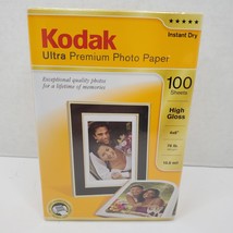 Kodak 4x6 inches Ultra Premium Photo Paper High Gloss 100 Sheets Instant Dry NEW - £6.82 GBP