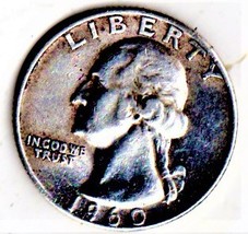 U S Coin - Washington Quarter 1960 D  - £2.74 GBP