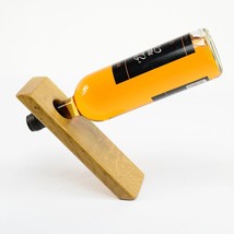 Wooden Balancing Wine Bottle Holder Centerpiece floating Wine Display Un... - £11.99 GBP