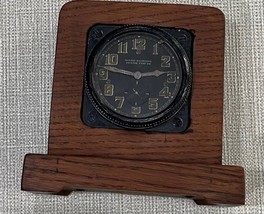 RARE WW2 &#39;39 FRENCH AIRCRAFT CLOCK, in wood mantle - working- free Int. ... - $575.00