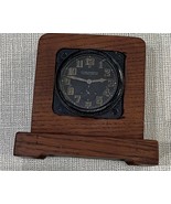 SALE RARE WW2 &#39;39 FRENCH AIRCRAFT CLOCK, wood mantle - working - $350.00
