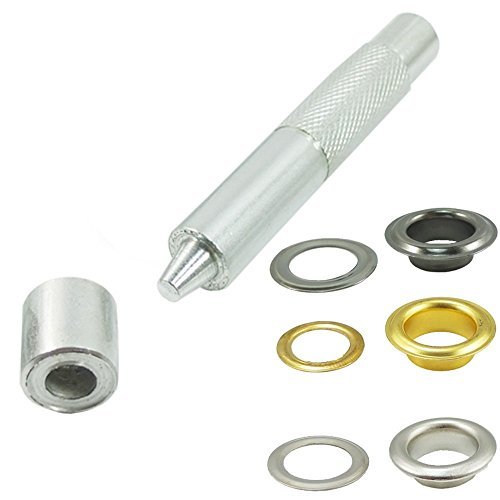 Bluemoona 60 Sets - Grommet Eyelets 10mm 3/8" Inside Diameter 800# with Setting