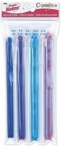 Spinrite Susan Bates Crystalites Acrylic Crochet Hook Set Sizes L11 To P... - $45.49
