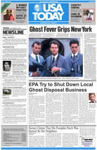 1984 Ghostbusters USA Today Poster/Print Venkman Egon Ray Winston - £2.39 GBP