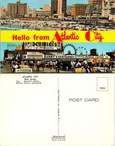 New Jersey Atlantic City Boardwalk Beach Ocean Mammy&#39;s Restaurant VTG Postcard - £7.36 GBP