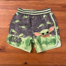 Star Wars Swim Trunks Size 18 Months Baby Yoda Frogs Green Gray - $20.00