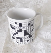 &quot;Crosswords Are Fun&quot;  Coffee Mug - Standard Size - Puzzle Lover Gift! - £7.42 GBP