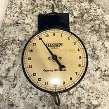 Vintage Rustic Mechantile Store Hanging Scale 40 lb by Hanson Chicago - $58.17