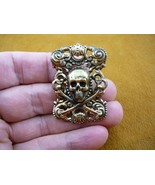 (#B-SKULL-5)  Skull cross crossbones Pin pirate lover SALTY SEA DOG broo... - $393.67 MXN