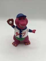 Vintage 1993 Lyons Barney The Purple Dinosaur Baseball Fun-Time Figure - £6.89 GBP