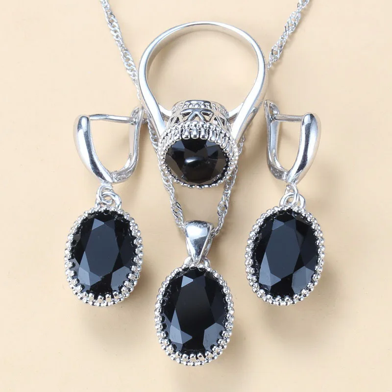 Wedding-Engagement 925 Mark Jewelry Sets AAA+ Quality Natural Crystal Br... - $17.29