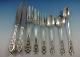 Rose Point by Wallace Sterling Silver Flatware Set For 8 Service 71 Pieces - £3,398.90 GBP