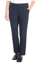 Hilary Radley Womens Pants Navy Blue Tummy Control Midrise Pockets Pull-... - $42.99